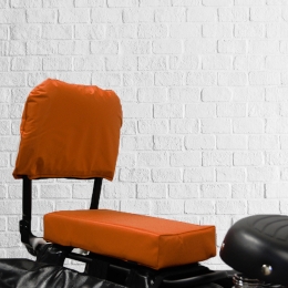 FietskussenPakketOranjemetrugleuningenvoetsteuntjes