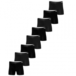 ApolloBoxershortsHerenBambooBasicZwart8-pack-XXL