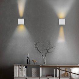 RealityLeuchtenBuitenwandlampTalenttitaniumkleurigbreedte10cmsensor