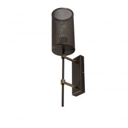 LuminexWandlampWalltitaniumkleurighoogte48cmstaal