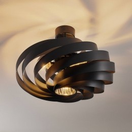 DomiluceVentoplafondlampzwart60cmmetaalE27