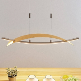 LucandeLEDhanglampMarija91cmgoudkleurigdimbaar