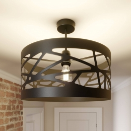 SIGMAPlafondlampModuleFrezPatroonscherm39cmzwart