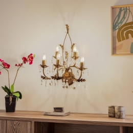 ONLIKristallenwandlampTeresabrons5-lamps