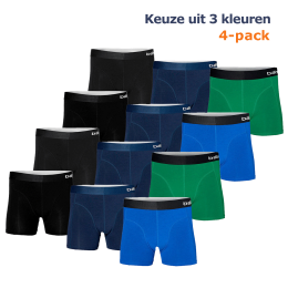 ApolloBoxershortsHerenBambooBasicZwart4-pack-XXL