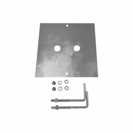 SLVBetonankersetSquarePolegrijsroestvrijstaallengte18cm