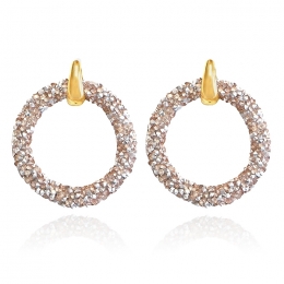 RondeoorbellenGoudmetzilverkleurigeKristallen