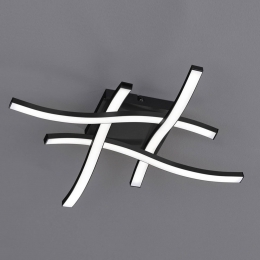 RealityLeuchtenLEDplafondlampRouteinzwart4-lamps