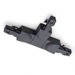 TrioLightingT-stekkerDUOlineaardedraadrechtszwart