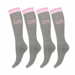 STAPPHorsePaardrijsokkenBornToRideHorse4-packGrijs-3942