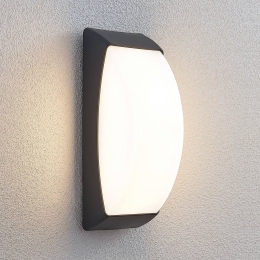 LindbyLEDbuitenwandlampAlexeyIP65donkergrijs