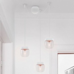 UMAGEAcornhanglampwitkoper3lampen