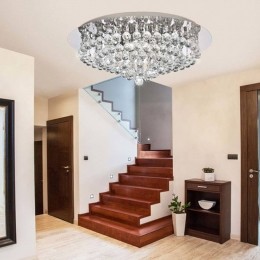 SearchlightPlafondlampHannachroomglazenkristallenbollen