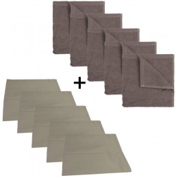 TheOneKeukenset-5xtheedoek5xkeukendoek-Taupe