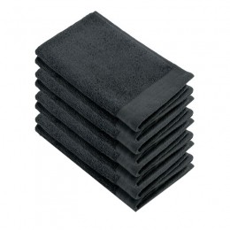 WalraSoftCottonGastendoekjes30x50cm550gramAntracite-8stuks