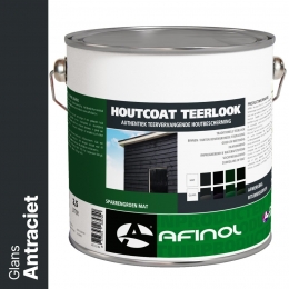 AfinolHoutcoatTeerlookGlansAntraciet25liter