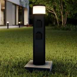 LucandeLEDsokkellampCorbangrijsstopcontactenIP44