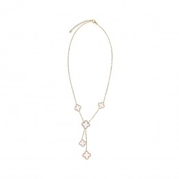 Goudkleurigeklavertjesketting