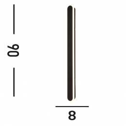SearchlightBordoLEDbuitenwandlamphoogte90cmzwartaluminium