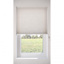 DubbelPlissgordijnOliviaBeigeTransparant