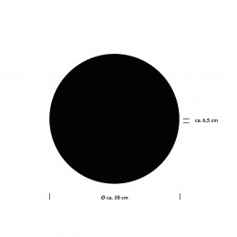 HELLAaronLEDwandlamp38cmzwartCCTafstandsbediening