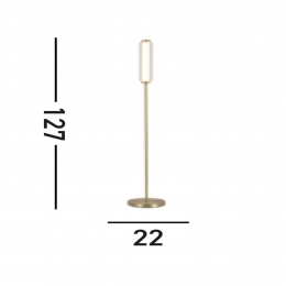 SearchlightLEDvloerlampModmessingkleurigdimbaarin3stappenstaal