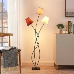 LindbyMelisvloerlamp130cm3-lampstextiel