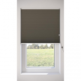 DubbelPlissgordijnFloorTaupeLichtdoorlatend