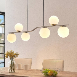 LindbyhanglampAvalynnikkelkleurigglas110cmE14