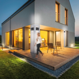 JUSTLIGHTGmbHJUSTLIGHTBuitenwandlampAminoplaadbarebatterijzwartaluminium