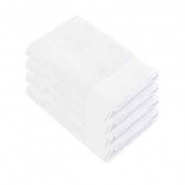 WalraSoftCottonDouchelaken70x140cm550gramWhite-4stuks