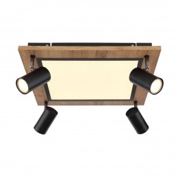 GloboUllaplafondlampmetLEDs5-lamps45x45cm