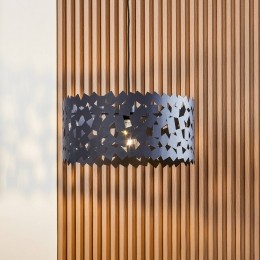 LucandehanglampAeloriazwart45cmijzerE27