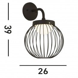 SearchlightLEDbuitenwandlampXCabinIP44zwartmetaal