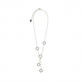 Goudkeurigeklavertjesketting