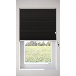 DubbelPlissgordijnNoraZwartDeelsVerduisterend