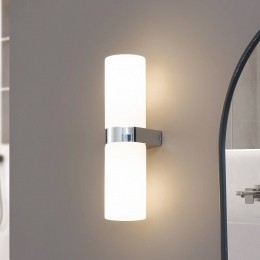 LucandeBasolobadkamerwandlampchroomhoogte315cmglasIP44