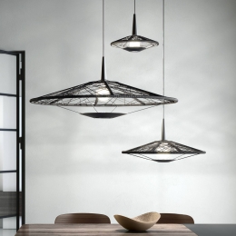 ForestierCarpaLhanglampzwart100cm