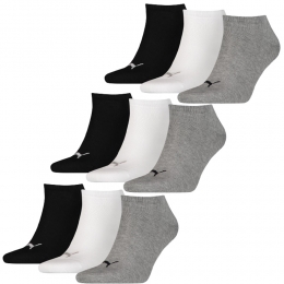 PumaSneakersokkenPlain9-packZwartWitGrijs-3538