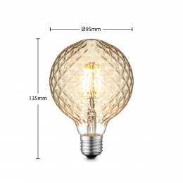 LucandeLEDlampE27G954W2700Kdimbaaramber