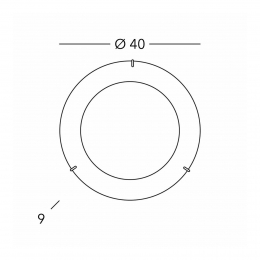 austroluxKolarzMoonplafondlamp40cmwit24karaatverguld