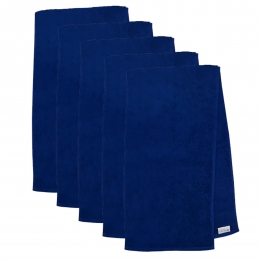 TheOneSporthanddoek30x130cm450gramDonkerblauw5stuks