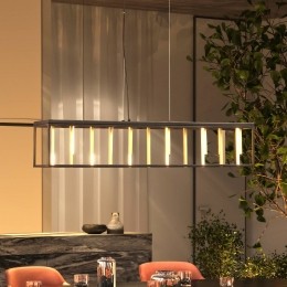 FISCHERHONSELGridLEDhanglampmetaalafstandsbedieningCCTdimbaar