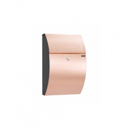 BrievenbusAllux7000zwartmetkoperenfront