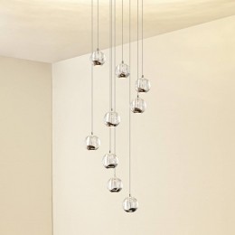 LucandeLEDhanglampHayley40cm9-lampschroomglas