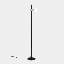 LEDS-C4NudeSinglevloerlampE27grijszwart