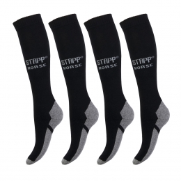 STAPPHorsePaardrijsokkenUni4-packZwart-3538