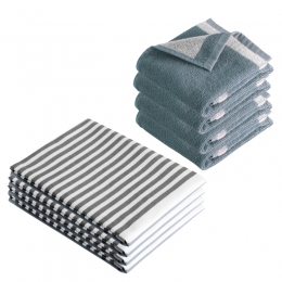 ByrklundKeuken-enTheedoekensetDryDishesDryHandsBlauw-8delig