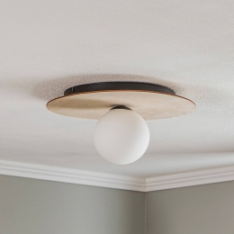 EMIBIGLIGHTINGPlafondlampKenzorondbruinwit1-lamp