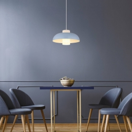 GloboLowehanglampblauwmat38cmmetaal